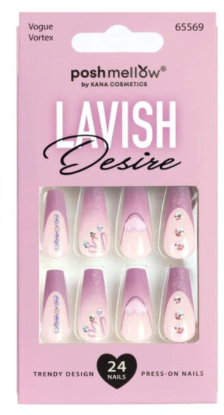 Poshmellow Lavish Desire Press-On Nails – 65569 - ANNS BEAUTY SUPPLY